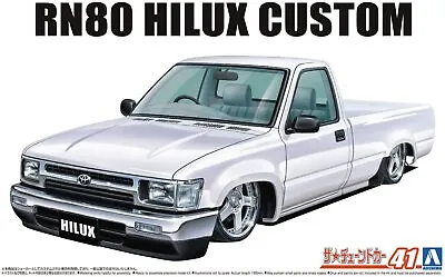 Aoshima 059494 1/24 Scale Model Pick-Up Truck Kit Toyota Hilux RN80 Custom '95 • $23.90