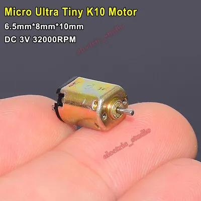 Mini K10 Motor DC1.5V-3V 32000RPM High Speed Micro 10mm DC Motor Solar Power Toy • $1.98