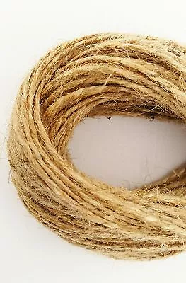 £1.29 • Buy 2Ply-2mm 1m-1000m Natural Brown Soft Jute Twine Sisal String Rustic Shabby Cord
