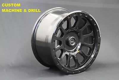 $1240 • Buy Fits TOYOTA HILUX 17 X9J TUFF Wheels GLOSS BLACK +18 Offset SET OF 4