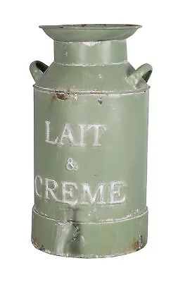 Vintage Style Milk Churn Tall Green Garden Planter Tub Plant Pot Container 39cm • £37.91