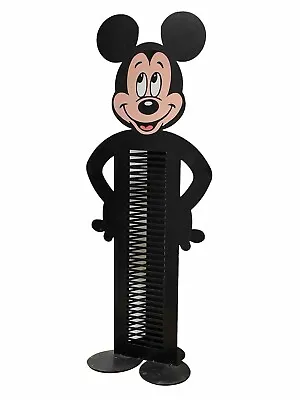 Solid Metal Mickey Mouse CD Storage Rack Holds 33 CDs Vintage Collectible • £60