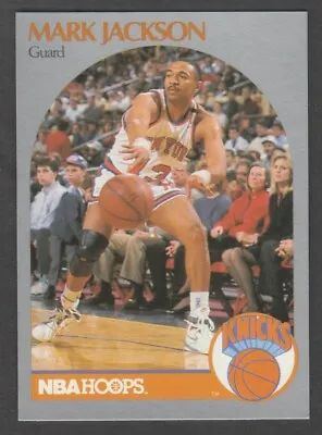 1990-1991 NBA Hoops Mark Jackson Knicks Card #205 W/ Menendez Brothers Courtside • $11.95