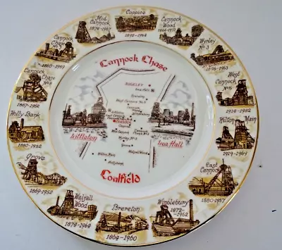 Cannock Chase Coalfields Pit Plate - 1986 - Edwardian Fine Bone China Freepost  • £8