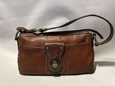 Coach F063-10326 Legacy Whiskey Brown Leather Clutch Hand Bag Vintage • $39.99