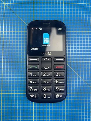 DUAL SIM Doro 1360 DFB-0120 Unlocked Black Big Button Mobile Phone • £14.99