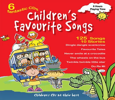 £6.99 • Buy Children's Favourite Songs. 6 CDs  Kids, Nursery Rhymes, Songs, Stories, *NEW* 