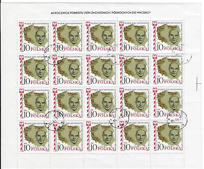 Stamps Poland 1985 Whole Sheets Mi No. 2971 Fischer No. 2823 • £1.72