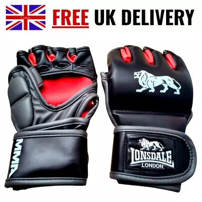 Lonsdale Strike MMA Gloves - Striking Grappling Fight Mixed Martial Arts MMA UFC • £11.45