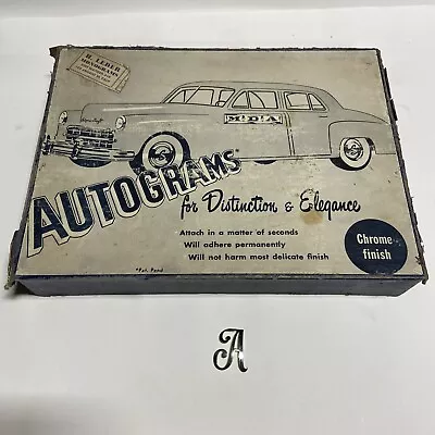 AUTOGRAMS Vintage Letter Kit  Auto Parts Store Counter Display Accessories • $150