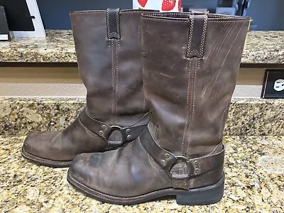 Harley-Davidson Pull-On Harness Boots 95355 Men’s Size 11.5 Brown Riding Motorcy • $59.99