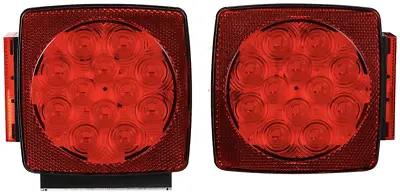 $23.27 • Buy CZC AUTO 12V LED Submersible Left And Right Trailer Lights Stop Tail Turn Signal