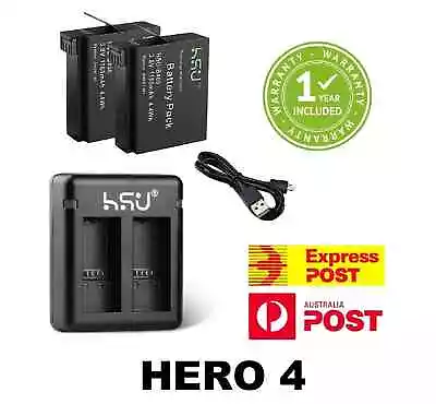 GoPro HERO 10 9 8 7 6 5 4 3 Battery Charger Dual/Triple Go Pro Black Kit Set • $39.95