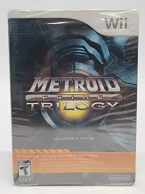 Brand New Metroid Prime Trilogy: Collector's Edition Steelbook Nintendo Wii READ • $179.99