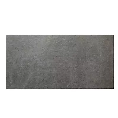 Structured Grey Matt Concrete Effect Porcelain Wall & Floor Tile Pack Of 6(x20) • £15