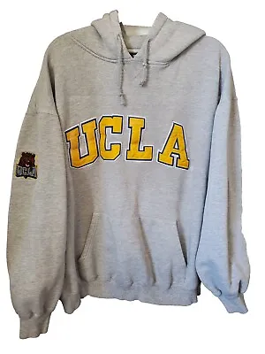 Vintage UCLA Bruins Hoodie Sweatshirt NCAA Bear Grey Size 2XL XXL Unisex/Mens  • $29.49