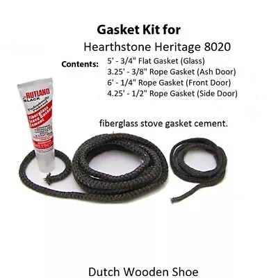 Hearthstone Heritage Wood Stove 8020 Gasket Kit -  90-57205  Replacement Kit  • $42.95