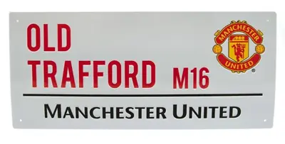 Manchester United Street Sign Official Merchandise Old Trafford M16 Man Utd FC • £15.45
