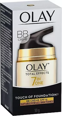 Olay Total Effects Touch Of Foundation Face Cream Moisturiser Spf 1550g-AU • $26.99