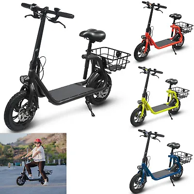  450W Sports Electric Scooter Adult With Seat Electric Moped Ebike E-Scooter • $338.99