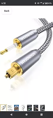 Toslink To Mini Toslink Cable Optical Audio Cable Gold-Plated Plug Digital Op... • $5
