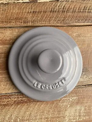 Genuine Le Creuset Stoneware Grey Soup Bowl Or Mug Lid NEW • £4