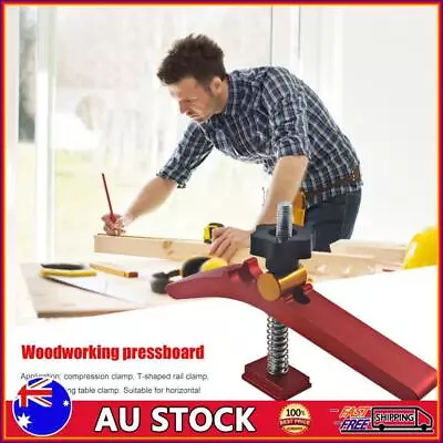 Woodwork T-Track Hold Down Clamp T-Slot Table Workbench Wood Fixture (Red) • $17.19