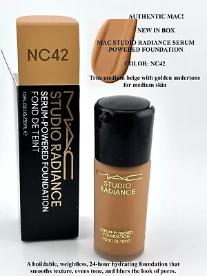 MAC Cosmetics Studio Radiance Serum Powered Foundation NC42 - AUTHENTIC MAC • $27.99