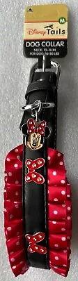 Disney Tails Minnie Mouse Ruffles & Bow M Collar Dogs 20-50 Lbs `13-16  Neck • $29.97