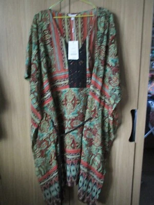 £12 • Buy BNWT Monsoon Kimono Style Dress. Multi Coloured. Size Medium