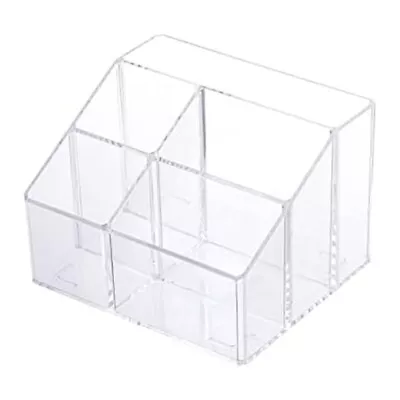 Clear Pen Organizer For Desk Plastic Office Supply Storage And Accessories9922 • $15.82