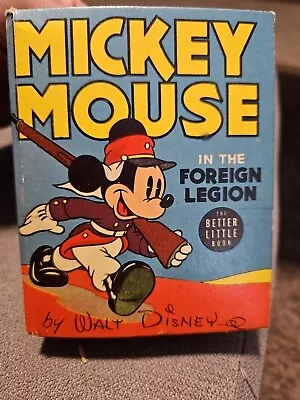 1940 Big Little Book Mickey Mouse In The Foreign Legion  Good  Cond. #1428. • $25