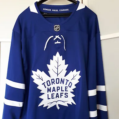 NWT Fanatics Toronto Maple Leafs NHL Hockey Jersey Home Royal Blue Mens Size NEW • $79.89