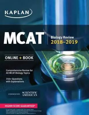 MCAT Biology Review 2018-2019: Online + Book (Kaplan Test Prep) - GOOD • $4.48