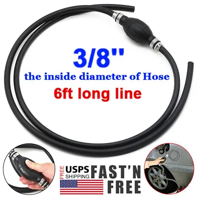 3/8  Fuel Gas Hose Line Assembly With Primer Bulb Marine Outboard Boat RV Motor • $11.59