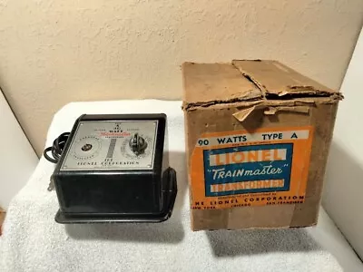 O Gauge Lionel Type A 90 Watt  Trainmaster  Transformer 115V  With Box - Tested • $22.50