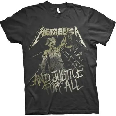 Metallica - And Justice Vintage Style Black Shirt • $44.99