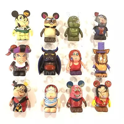 Disney Pixar Vinylmation 3  Villains 3 Complete Set W/ Mortimer Mouse Chaser • $49.95