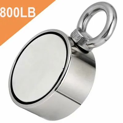 Fishing Large Magnet Upto 800 LBS Pull Force Heavy Duty Strong Neodymium Magnet • $8.27