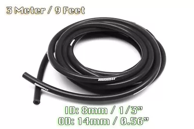 3 Metre Black Silicone Vacuum Hose Air Engine Bay Dress Up 8mm Fit Mustang • $17.99