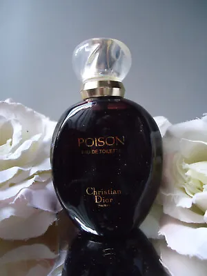 Christian Dior POISON EDT FACTICE 100ml Flat Berry Bottle Vintage 1980s MINT Co • £66