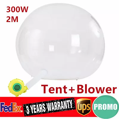 Inflatable Commercial Grade PVC Clear Eco Dome Camping Bubble Tent + FAN NICE🔥 • $521.73