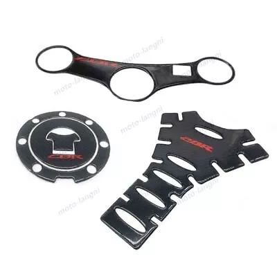 For Honda CBR600 F4i 2001-2006 Carbon Fuel Cap Gas Tank Pad Triple Clamp Sticker • $28.49