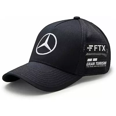 Mercedes Benz AMG Petronas F1 Lewis Hamilton Monster Energy Trucker Hat - Black • $38.95