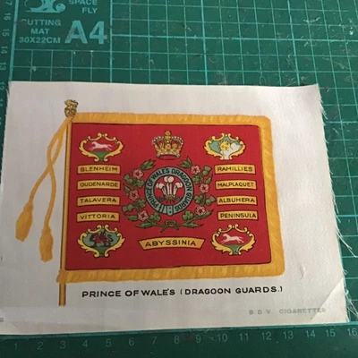 £0.99 • Buy Prince Of Wales, Dragoon Guards Military Series BDV Cigarettes 1920's Silk