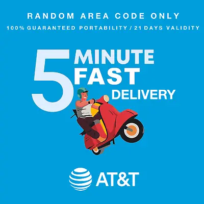 AT&T (BANDWIDTH) Port-in Number To MetroPCS/T-Mobile & Boost - 21 Days Validity • $10.99