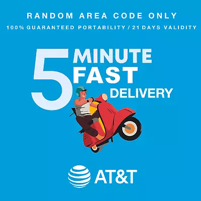 AT&T (BANDWIDTH) Port-in Number To MetroPCS/T-Mobile & Boost - Random Area Code • $9.99