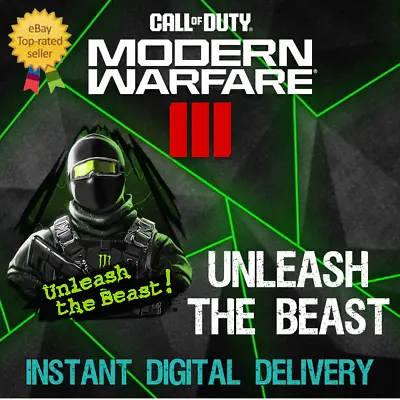 UNLEASH THE BEAST Emblem - Call Of Duty Modern Warfare III MWIII MW3 Exclusive🔥 • $24.85