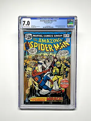 Amazing Spider-Man #156 CGC 7.0 (1976 Marvel Comics) Mark Jeweler & 1st Mirage • $199.99