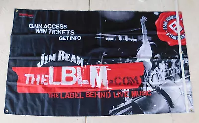 Jim Beam The Label Behind Live Music Banner / Flag - Mancave / Bar / Shed Music • $39.95